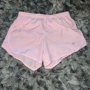 Light pink nike running shorts